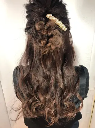 ロング ヘアアレンジ 田中 アキオのヘアスタイル