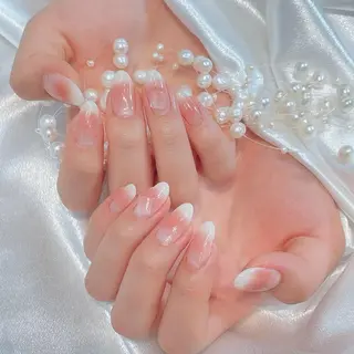 ネイル RAFFINE 月🦋🩵のネイルデザイン