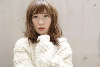 ミディアム カラー メンズ特化 パーマ/オザワのヘアスタイル