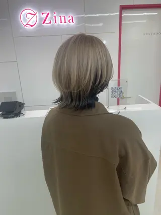 ミディアム カラー 冨木 雄斗のヘアスタイル
