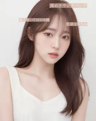 セミロング 映える顔まわり/前髪 特化 💗 ユキマのヘアスタイル