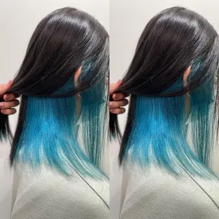 セミロング カラー ナカタケ ユウのヘアスタイル