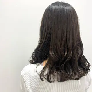 セミロング カラー ボブ/美髪矯正 /佐藤　奈巳のヘアスタイル