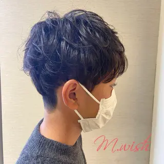 ショート パーマ メンズ 長田 尚大のヘアスタイル