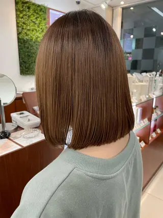 ミディアム 津田 真志のヘアスタイル