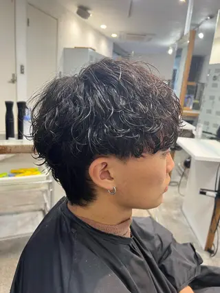 パーマ メンズ 原宿 フェザーパーマ fifth イノウエのヘアスタイル
