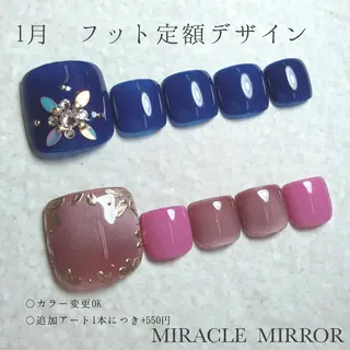 ネイル ミラクルミラー 町野のネイルデザイン