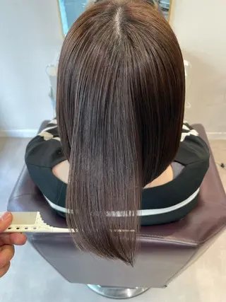 セミロング 髪質改善/縮毛矯正/ 韓国ヘア/矢野のヘアスタイル