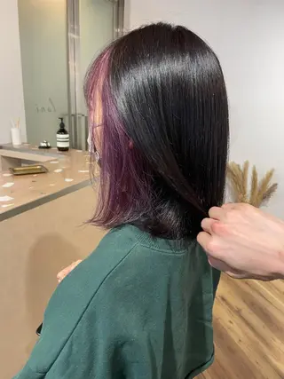 ミディアム カラー lani hair salon所属・SHOTO ハイトー ン/デザインカラーのヘアスタイル