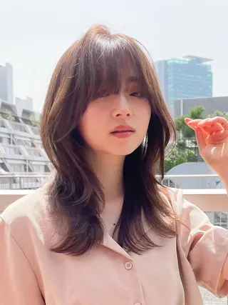 セミロング fifth天神/末廣 和也のヘアスタイル