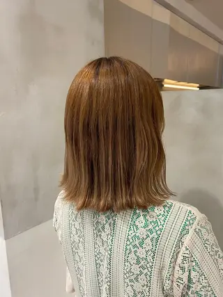 ミディアム ナチュラル/韓国💎 haruka 💎のヘアスタイル