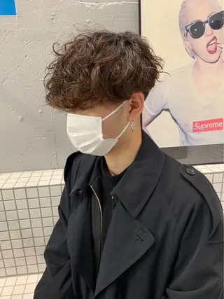 パーマ メンズ 新宿【メンズパーマ】 塩澤太一のヘアスタイル