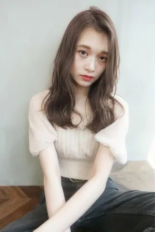 ロング カラー 遠藤 眞実のヘアスタイル