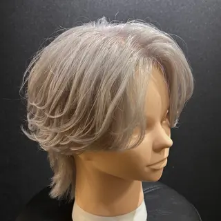 ミディアム カラー メンズ メンズ特化カットパー マカラー坂田柊のヘアスタイル