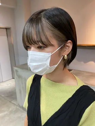 ショート カラー MaisonHALU 松浦光咲のヘアスタイル