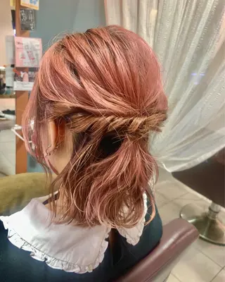 ショート 傷ませない縮毛矯正／ 吉岡 美江のヘアスタイル