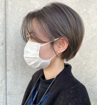 ショート カラー ボブ/レイヤー/艶 🦕risa 森下のヘアスタイル