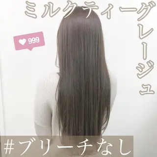 ロング カラー レイヤーカット 透明感カラーのヘアスタイル