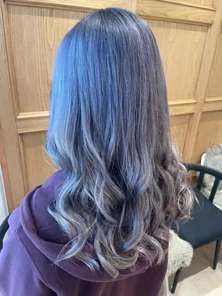 ロング カラー D.I.E.V.A hair 池袋東口所属・杉浦千智💗アイドル 大好き美容師💗のヘアスタイル