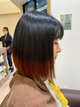 ミディアム カラー 髪質改善&Spa fee南越谷2号店所属・髪質改善/南越谷/ 山岸彩夏のヘアスタイル