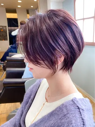 ショート カラー 柳 雄輝のヘアスタイル