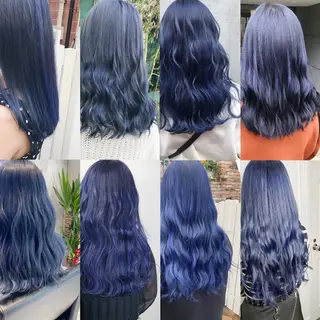 ミディアム カラー メンズ JuNブリーチに 縮毛矯正するプロのヘアスタイル