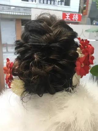 ミディアム ヘアアレンジ ✨🌿大人可愛い愛さ れhair🌿✨松本のヘアスタイル