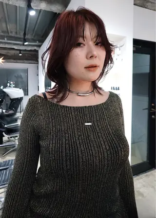 セミロング groovy所属・学芸大学 /ボブ SaKuraのヘアスタイル