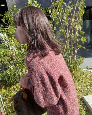 カラー レイヤー/ボブ/ 顔周り/yukinaのヘアスタイル