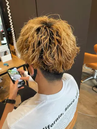 パーマ 髪質改善/ブリーチ 田代 龍我のヘアスタイル