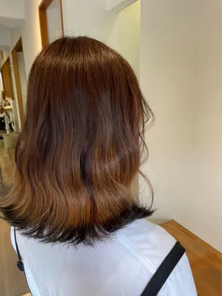 セミロング カラー chill out 南塚口本店のヘアスタイル