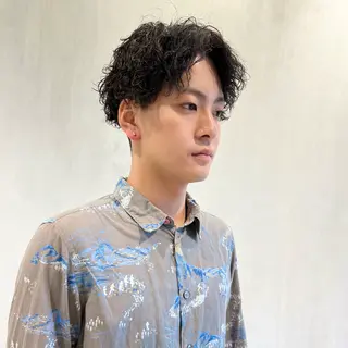 パーマ メンズ メンズパーマ/メンズ カット/古川晴輝のヘアスタイル