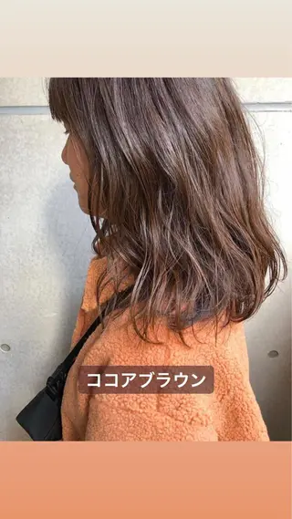 ミディアム カラー 🤎ベージュカラー 🐶メンズパーマのヘアスタイル