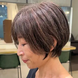 ショート まとまるボブ/縮毛矯 生🌿あおい✨のヘアスタイル