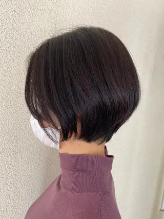 ショート 艶髪✨髪質改善カラー 楠本浩子のヘアスタイル