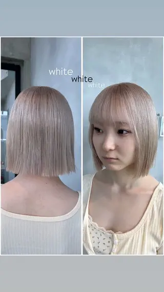 ショート カラー 茅ヶ崎/ハイトーン/ Ramuのヘアスタイル