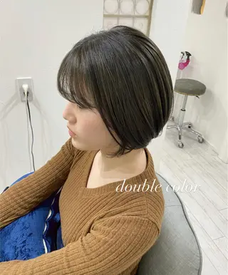 ショート カラー flen所属・𖤣𖥧𖥣𖥧田中 姫乃𖤣𖥧𖥣𖡡のヘアスタイル