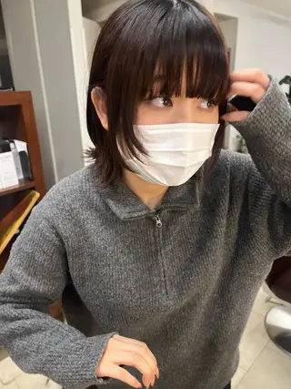 ミディアム kchiara所属・yura /レイヤーカットのヘアスタイル