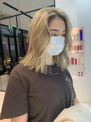 ミディアム カラー share salon JAM 吉祥寺所属・レイヤー/ブリーチ HIKARU ♡のヘアスタイル