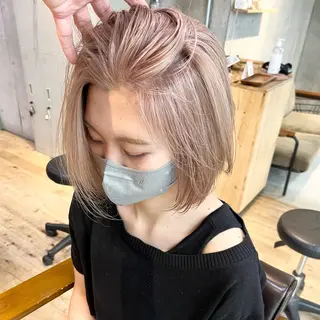 ショート ⭐️横浜ブリーチ特化 美容師　堤涼⭐️のヘアスタイル