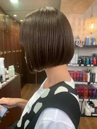 ショート 縮毛矯正/ショート/ レイヤー/畑中正敏のヘアスタイル