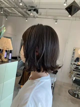 ミディアム GO TODAY  SHAIR SALON 梅田NU茶屋町店所属・田中成美/レイヤー カット/透明感カラーのヘアスタイル