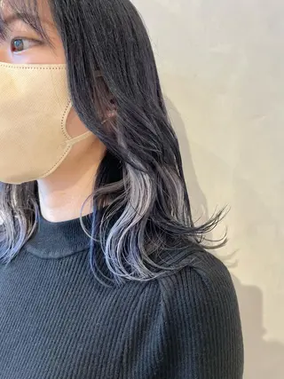 ミディアム カラー ハイトーン×レイヤー /遠藤将太のヘアスタイル