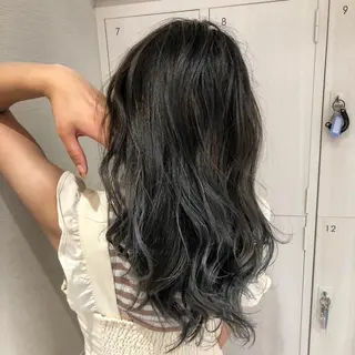 ロング カラー ショート/ボブ/ 白髪ぼかし/しんやのヘアスタイル