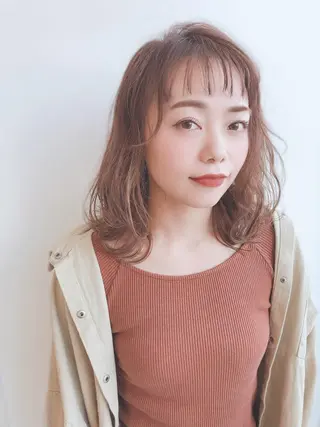 ミディアム カラー むらまつ えりこのヘアスタイル