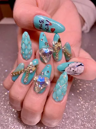 ネイル シェアサロンLei.g(レイジー)所属・3Dアートネイル💗 都築レナのネイルデザイン