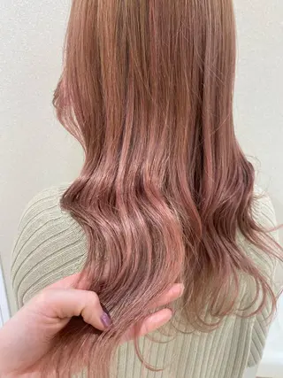 セミロング mina .のヘアスタイル