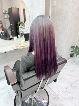 ロング カラー 🌺ハイトーン🌺 矢葺 なぎさ🌺🌺のヘアスタイル