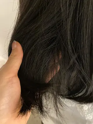 セミロング カラー サイトウ アカネのヘアスタイル