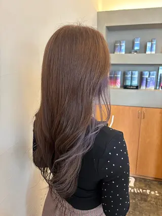 ロング カラー ✨ブリーチなしwカラ ー✨豊田拓真のヘアスタイル